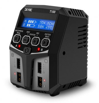 SkyRC T100 Charger 240VAC 0.1-5A 2x50W