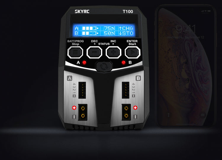SkyRC T100 Charger 240VAC 0.1-5A 2x50W