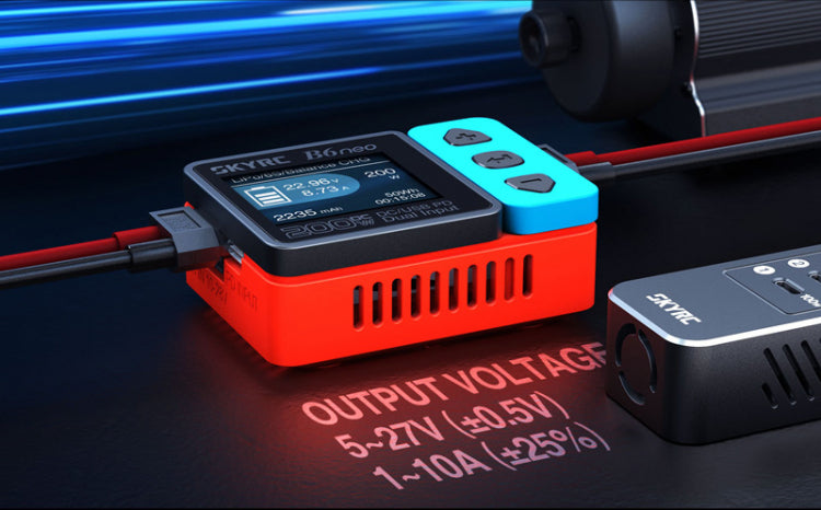 SkyRC B6neo DC Charger Input 10-28volt Red/Blue