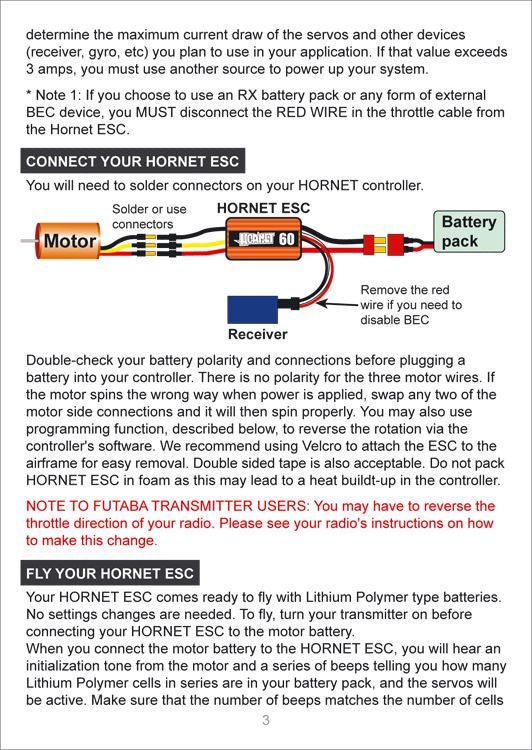 Hornet 60A ESC Air &amp; Heli Brushless*