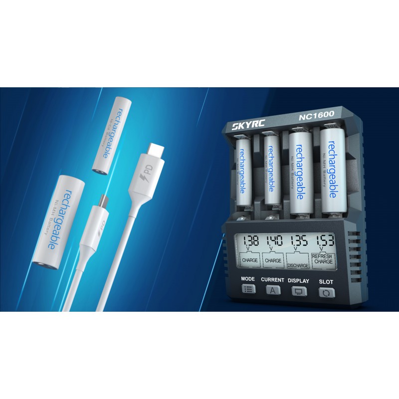 NC1600 NiMH AA/AAA battery charger