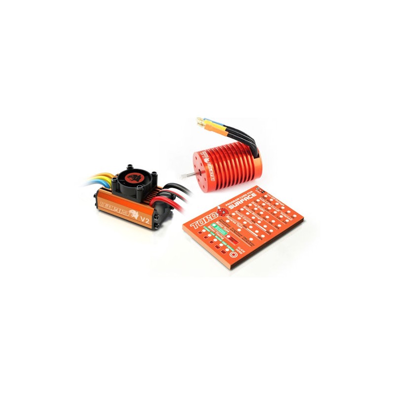 LEOPARD V2 1/10 Brushless combo : Esc, 9,0T motor & Prog. Card