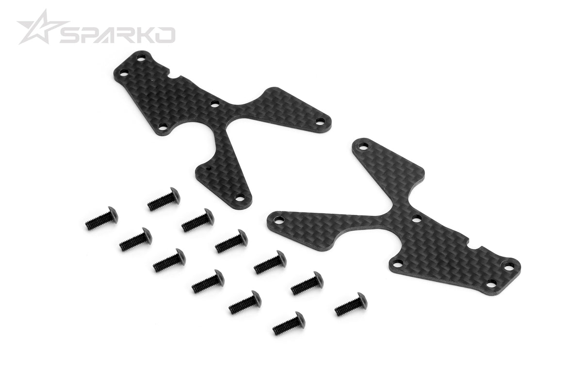 SPARKO SPKF83006-15OP - Sparko F8 Carbon Front Lower Arm Inserts 1.5mm - 2pcs