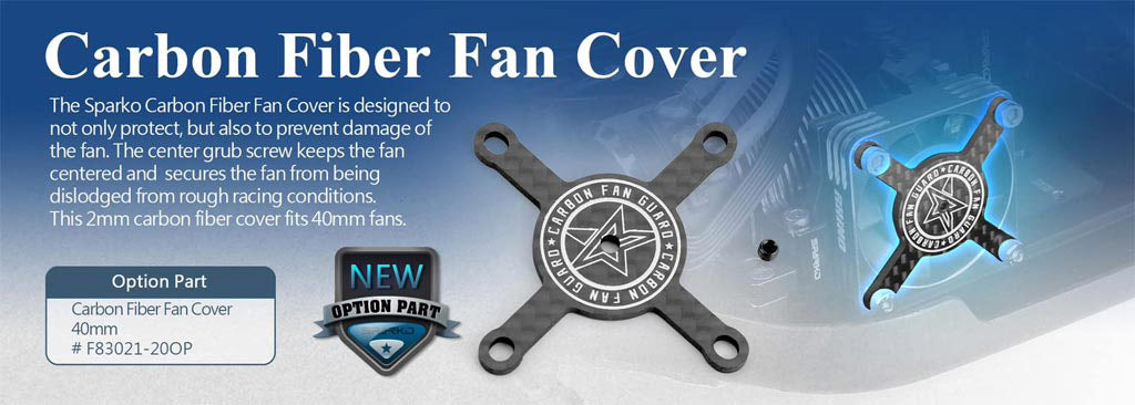 SPARKO SPKF83021-20OP - Sparko F8 Carbon Fan Cover 40mm
