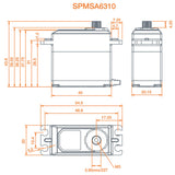 A6310 Ultra Torque High Speed Metal BL HV Servo