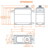 S6240 High Torq High Speed Digital WP Metal Servo