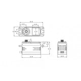 Servo BH815S Low Profile Brushless 13.0kg/0.05sec @7.4V