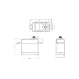 Servo DL5015 Metal gear Waterproof 15.0kg/0.13sec @6.0V