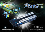 Li-Po Battery 2S 7,4V 4200mAh 120C Slim Stick Platin*
