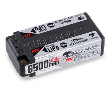 Li-Po Battery 2S 7,6V 6500mAh 140C Platin HV Shorty*