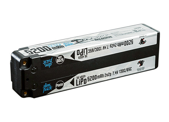 Li-Po Battery 2S 7,4V 5200mAh 130C Slim Mid Platin*
