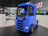 Elektrisk børnebil Scania lastbil 12V blå