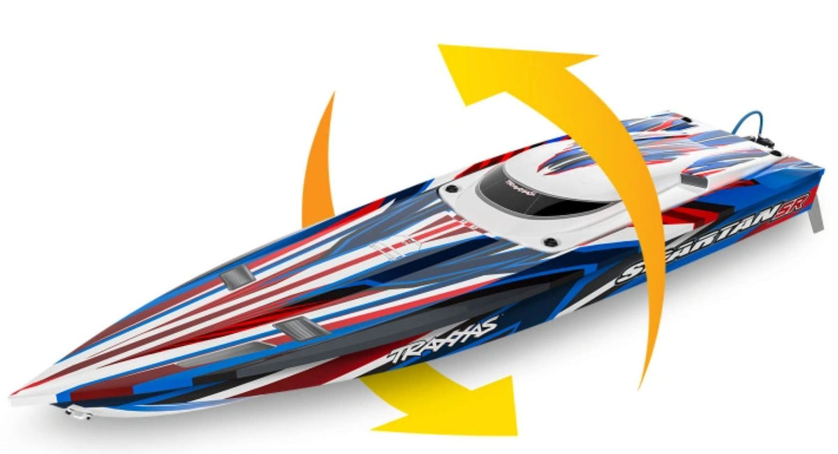 Traxxas Spartan-SR BL TQi TSM Self-Righting - vild radiostyrd båt