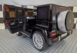 Elektrisk børnebil Mercedes G500 metallic sort