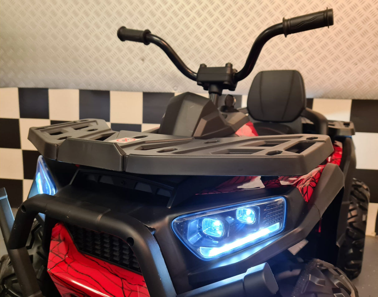 Batteri børnequad Spider 12 volt rød