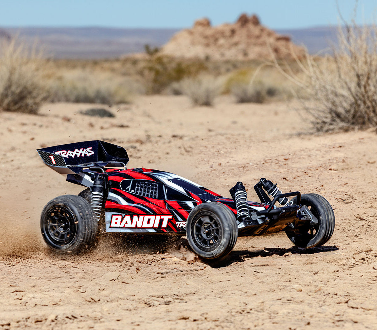 Bandit 2WD 1/10 RTR TQ EHD Red-X USB-C Charger /7 cell NiMH 3000mAh
