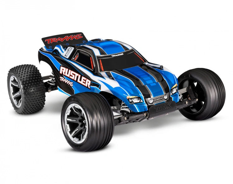 TILBUD - Traxxas Rustler Stadium Truck m. batteri og lader - 50 km/t!