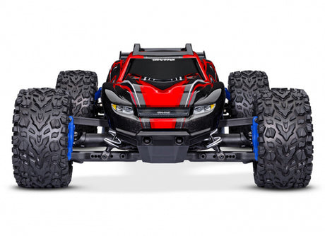 Traxxas Rustler 4X4 BL-2s rød – set forfra
