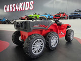 TrailBlazer 6-hjulet elektrisk børnequad 24V med ladeplatform