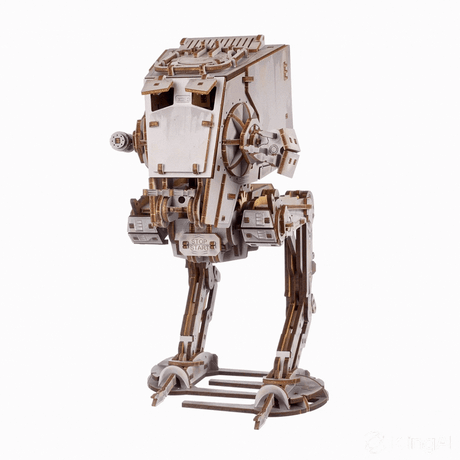 UGEARS Star Wars AT-ST Walker – 3D træbyggesæt med gangmekanisme (370 dele)