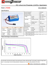 Receiver Battery Li-Fe 6,6V 1600mAh Cube