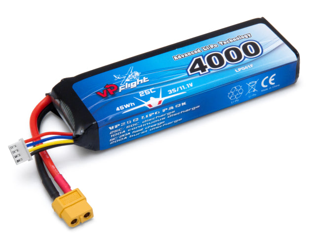 Li-Po Battery 3S 11,1V 4000mAh 25C XT60-Connector