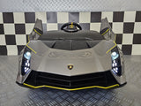 Lamborghini Auténtica 12V elbil för barn – 1 person, metallic grå