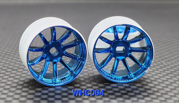 GL Racing WHC004-1-B - 4WD R10 Machine Cutted Chrome Rim (W1)