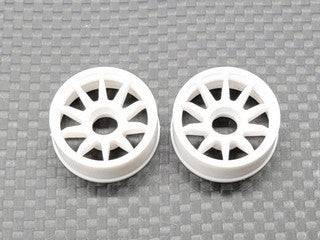 GL Racing WHC007-3 - RWD R10 Machine Cutted White Rim - Narrow (N3)