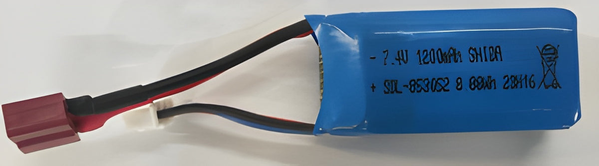 Battery Lithium 7.4V 1100mAh T-Plug