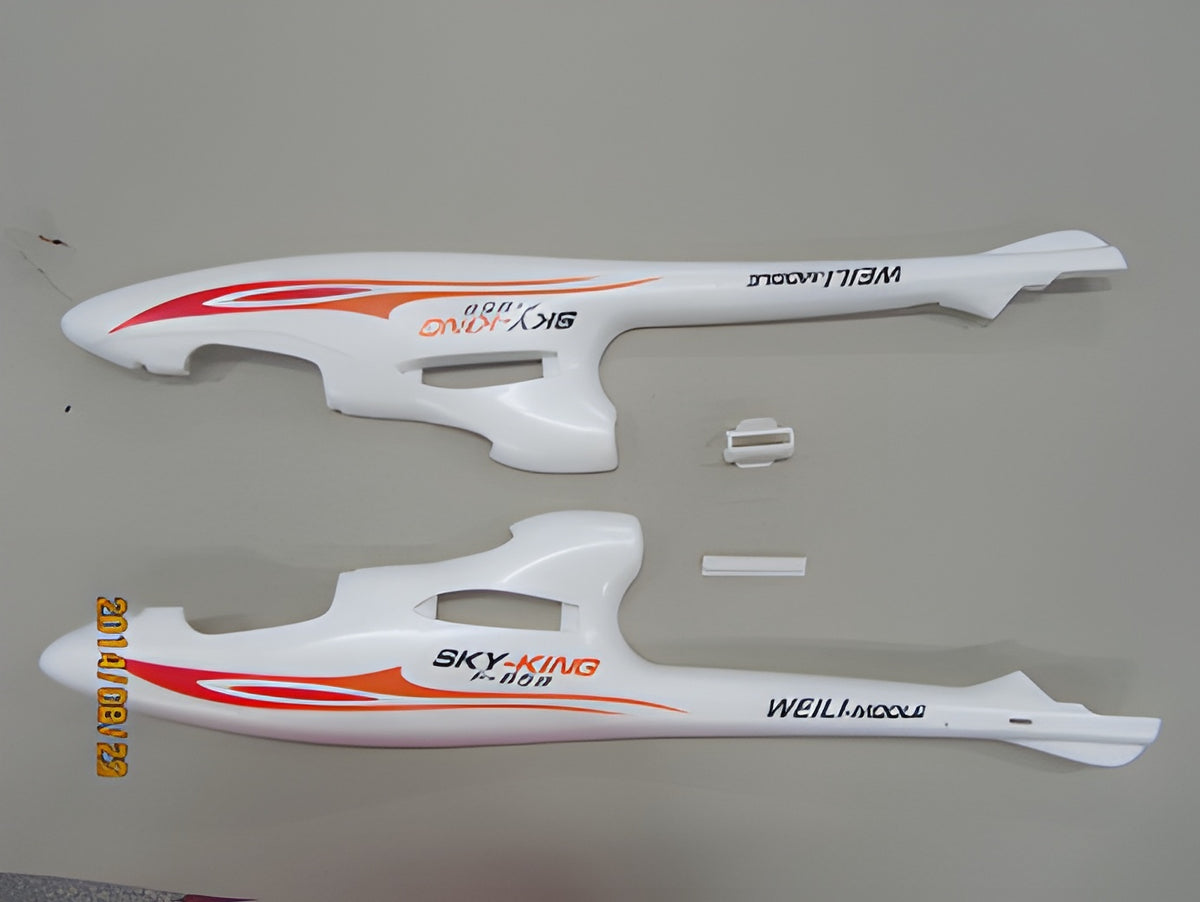 Fuselage, Wing, Tail Fin &amp; Stabilizer Set Red - F959S