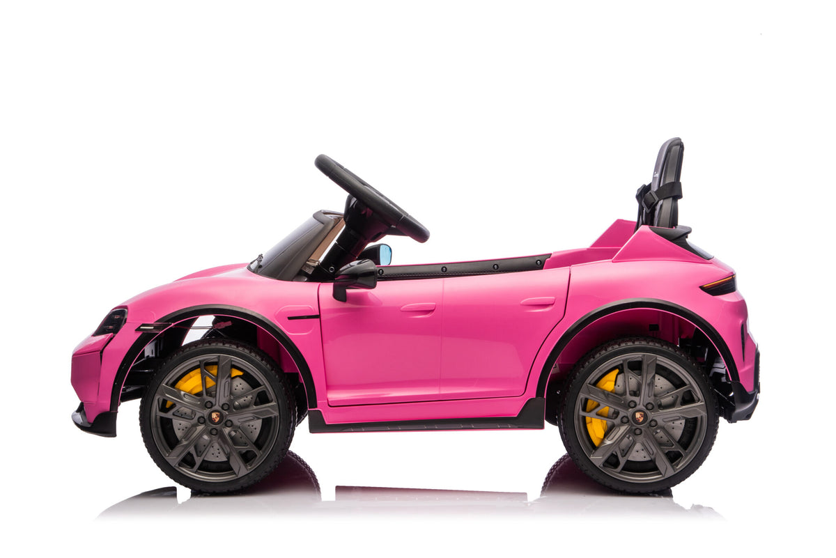 Porsche Taycan 12V elbil för barn – 1 person, grå