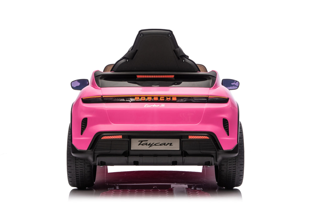 Porsche Taycan 12V elbil för barn – 1 person, grå
