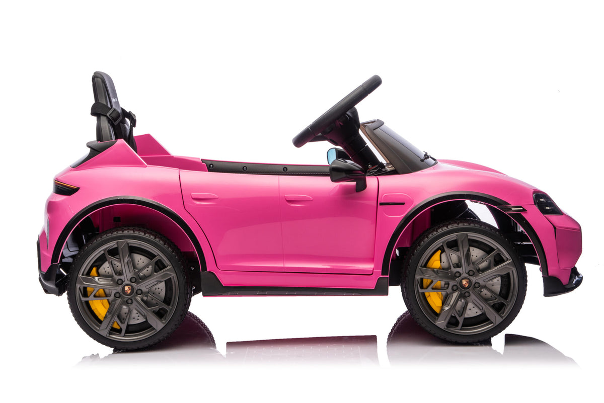 Porsche Taycan 12V elbil för barn – 1 person, grå