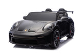Porsche 911 GT3 24V elbil för barn – 2 personer, metallic svart