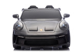 Porsche 911 GT3 24V elbil för barn – 2 personer, metallic svart