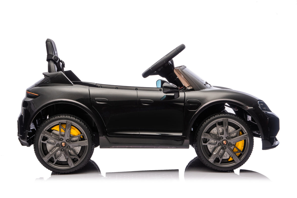 Porsche Taycan 12V elbil för barn – 1 person, grå