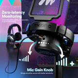 MAONO DGM20 GamerWave Condenser USB Gaming RGB Microphone