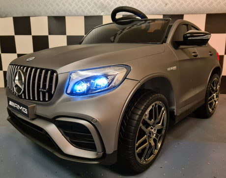 Elektrisk børnebil Mercedes GLC 63 AMG mat grå