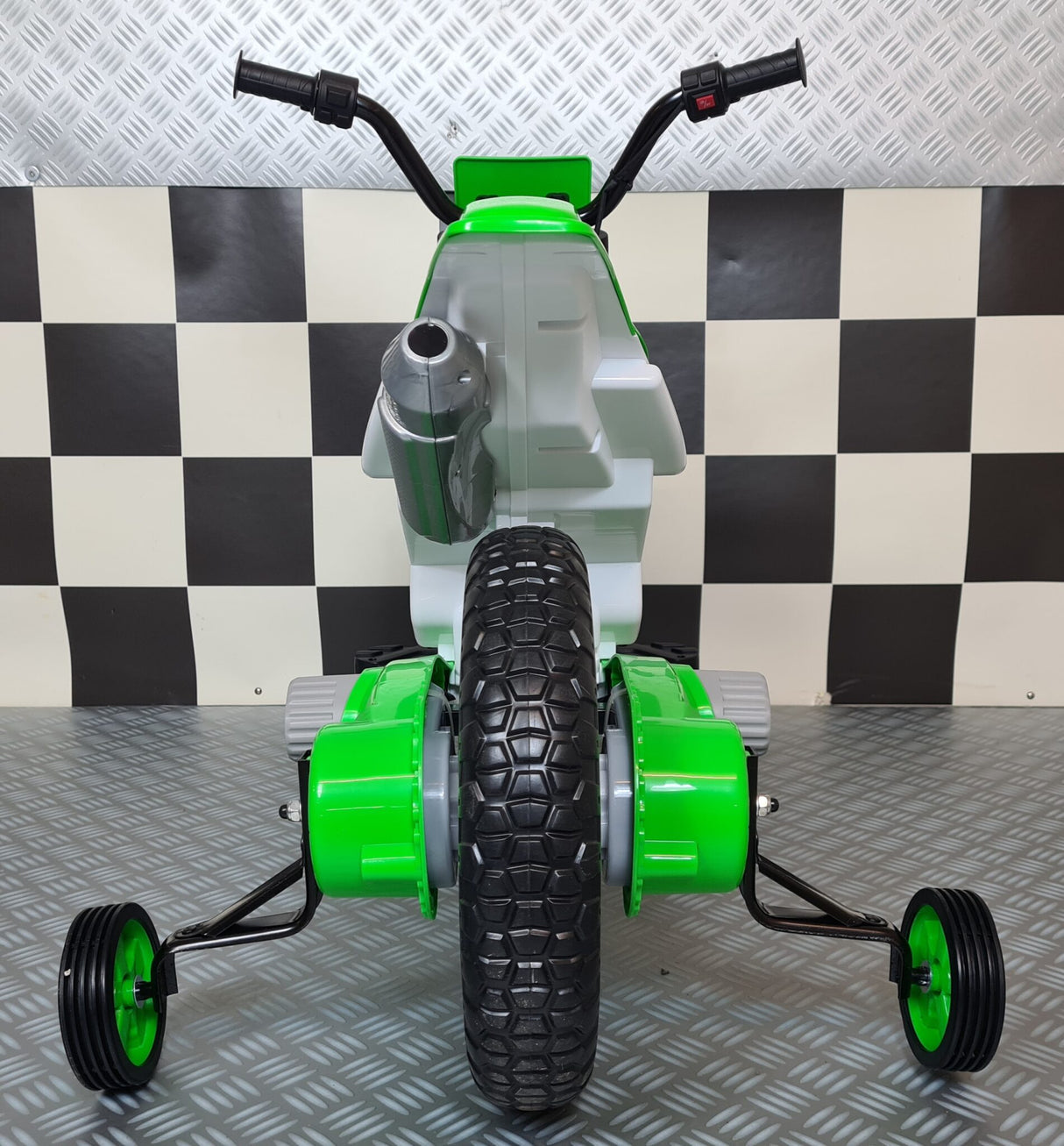 Børnecrossmotorcykel 12 volt grøn