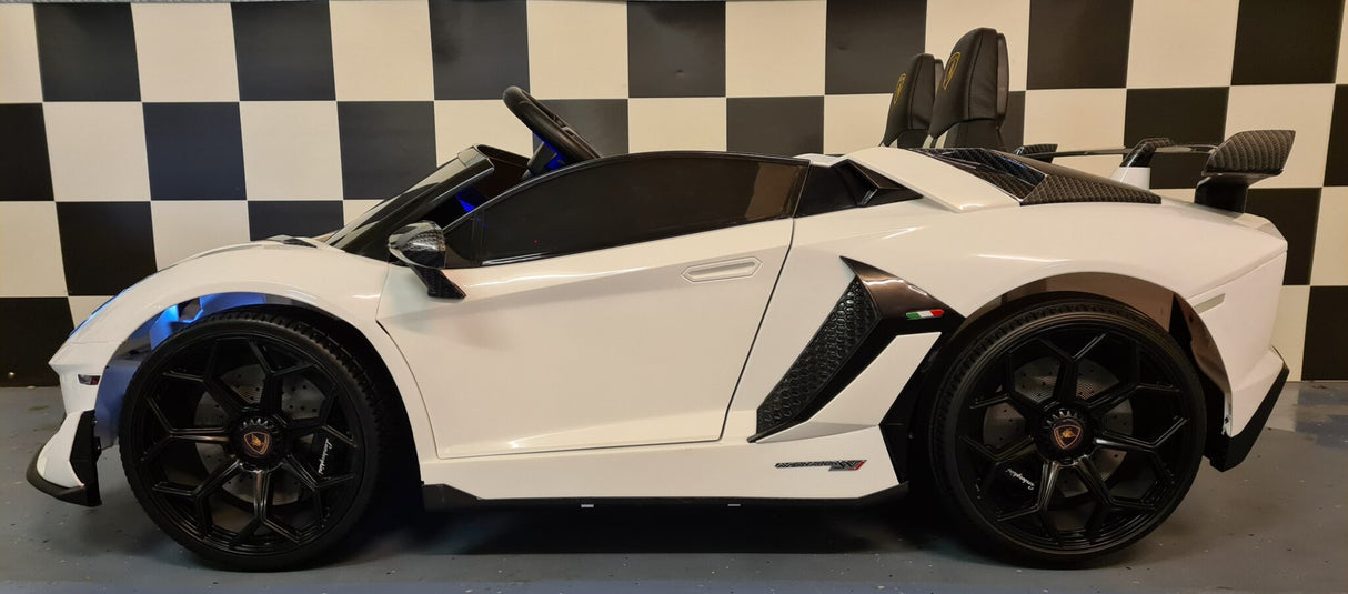 Lamborghini Aventador 2-personers 24 volt med drift hvid