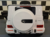 Mercedes-Benz G63 12V elbil til børn – 1 person, hvid