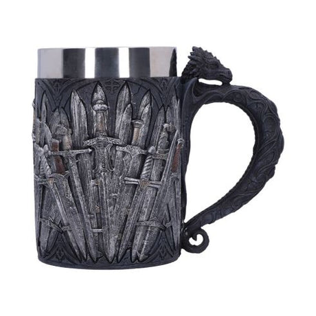 Medieval Sword Dragon Tankard Gothic Fantasy Mug