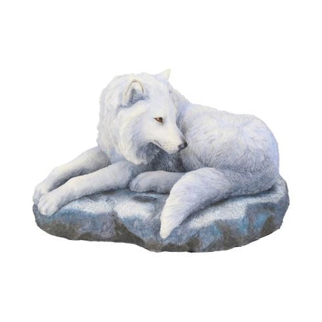Guardian of the North Wolf Figurine by Lisa Parker Snowy Wolf Ornament – billede 3