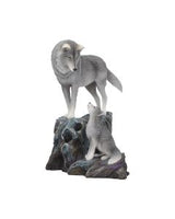 Small Guidance Wolf and Pup Shoulder Bag by Lisa Parker