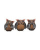Three Wise Pandas Bear Ornaments