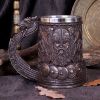Bronze Drakkar Dragon Boat Viking Tankard – billede 7