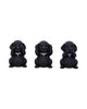 Three Wise Highland Cow Figurines 9.6cm