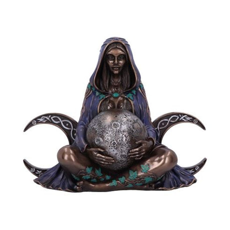 Triple Moon Goddess Bronze Statue 36cm – billede 6