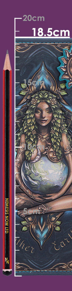 Mother Earth Embossed Purse 18.5cm